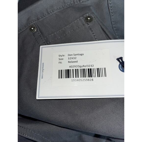 Untuckit Men’s Grey Relaxed Fit Pants 32x32 NWT - Picture 4 of 6